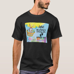 Littlest Bunny Coming Soon Baby Announcement To Gr T-Shirt