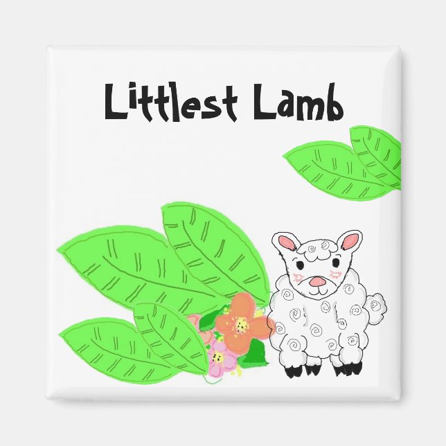 Littlest Lamb Magnet (Front)