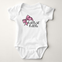 littlest little outfit for baby girl with pink bow