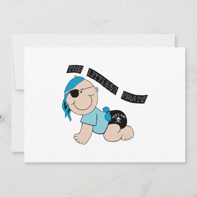 Littlest Pirate (Boy) Invitations - CUSTOMIZE IT! (Front)