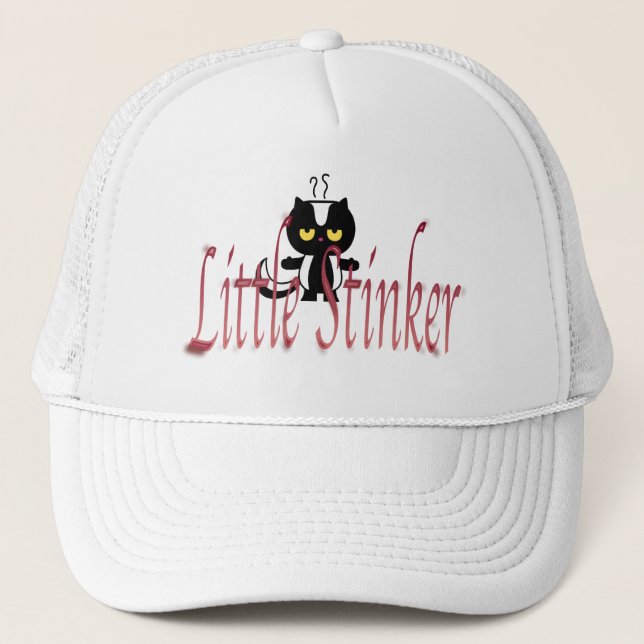 littlestinker.skunk trucker hat (Front)