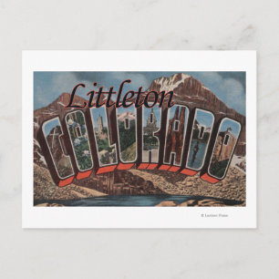 Littleton, Colorado - Large Letter Scenes Postcard