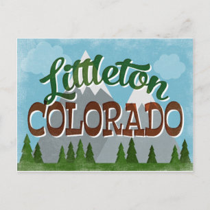 Littleton Colorado Snowy Mountains Postcard