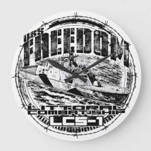 Littoral combat ship Freedom Acrylic Wall Clock