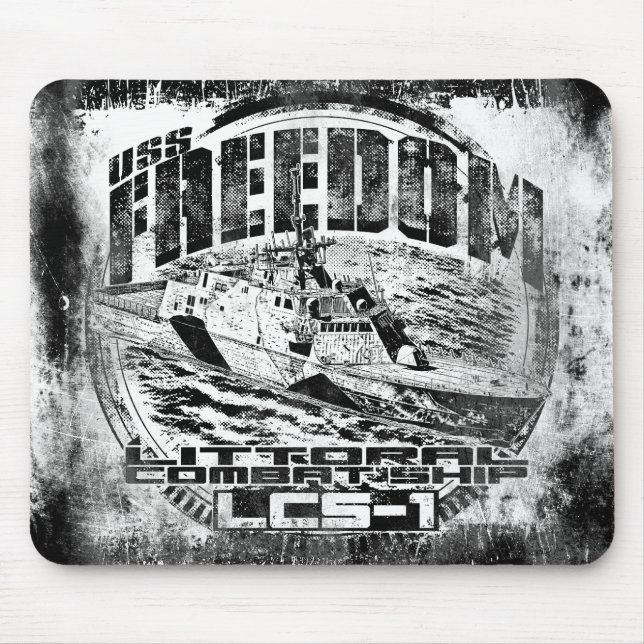 Littoral combat ship Freedom Mousepad Mousepad (Front)