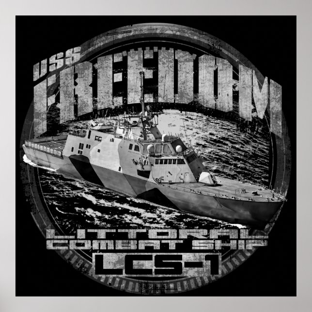 Littoral combat ship Freedom Poster (Front)