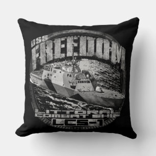 Littoral combat ship Freedom Throw Pillow