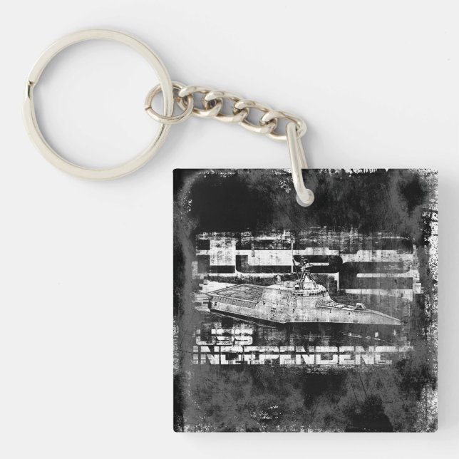 Littoral combat ship Independence Acrylic Keychain (Front)
