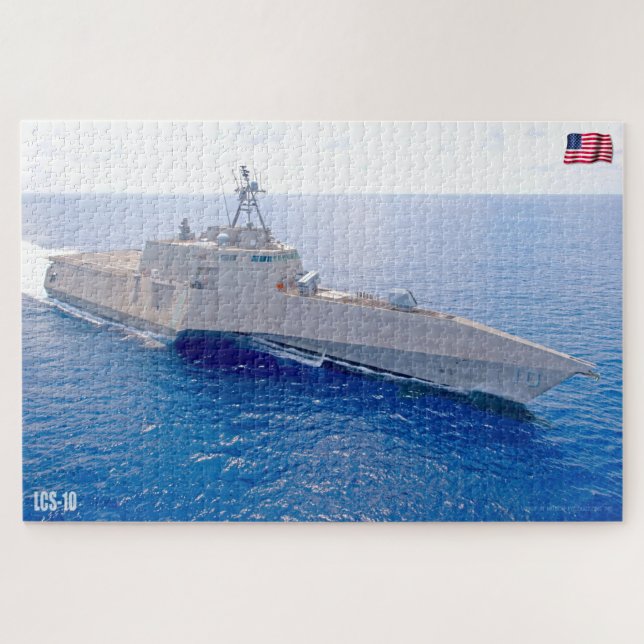 LITTORAL COMBAT SHIP – LCS-10 (20x30 INCH) Jigsaw Puzzle (Horizontal)