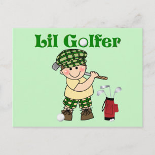 Litttle Golfer Postcard