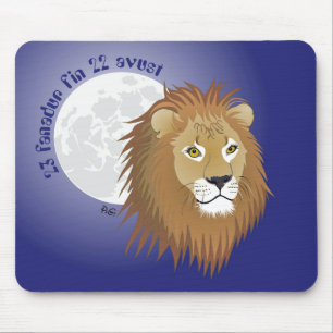 Liun 23 fanadur fin 22 avust Mauspad Mouse Pad