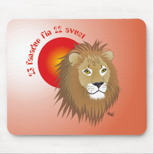 Liun 23 fanadur fin 22 avust Mauspad Mouse Pad
