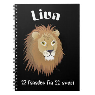 Liun 23 fanadur fin 22 avust Notizheft Notebook