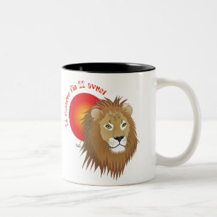 Liun 23 fanadur fin 22 avust Tasse Two-Tone Coffee Mug