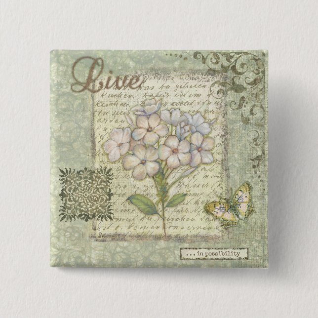 Live 15 Cm Square Badge (Front)