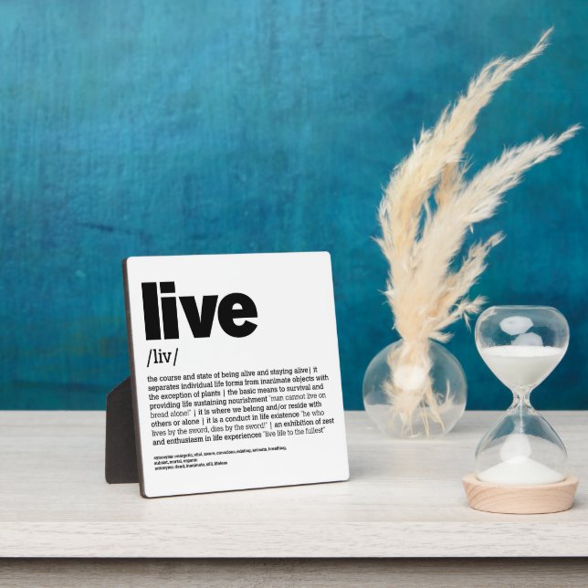 Live 2 plaque (Insitu)
