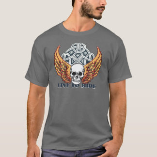 Live 2 Ride motorcycle design T-Shirt