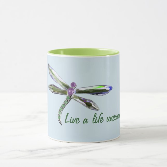 Live a Life Uncommon - Dragonfly Mug (Center)
