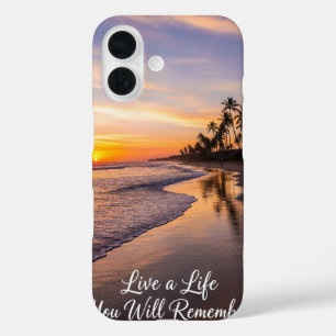Live a Life You Will Remember iPhone 16 Case