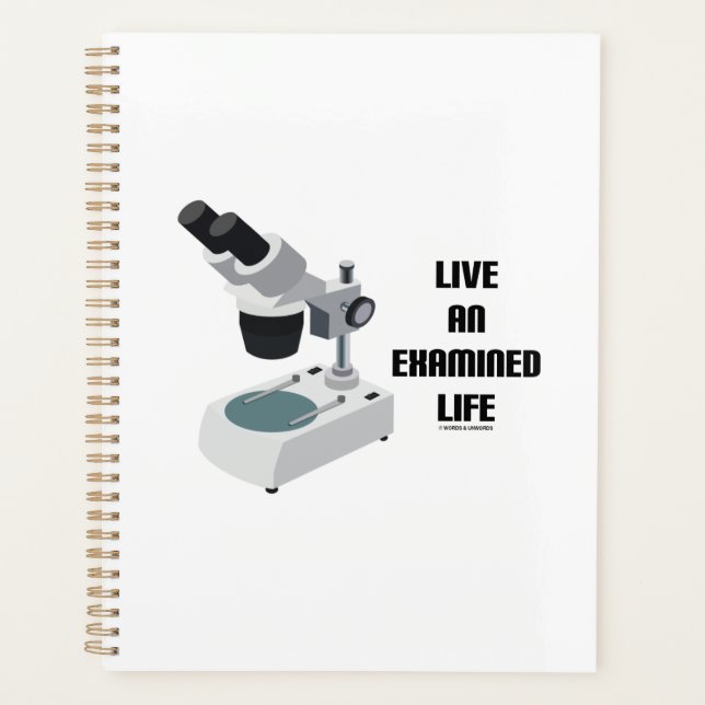 Live An Examined Life Advice Compound Microscope Planner (Front)