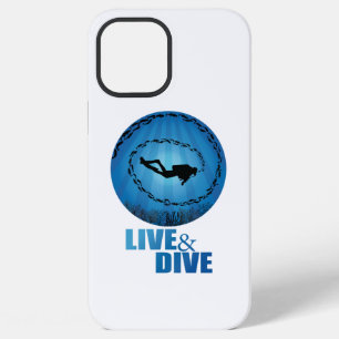 Live and Dive Scuba Diver iPhone 12 Pro Max Case