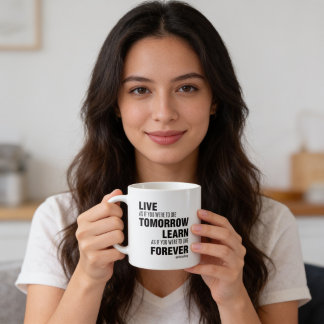 Live and Learn – Mahatma Gandhi  Coffee Mug