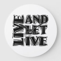 Live and Let Live 12 Step Recovery Slogan Quote