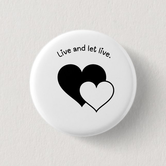 Live and Let Live Button Badge (Front)