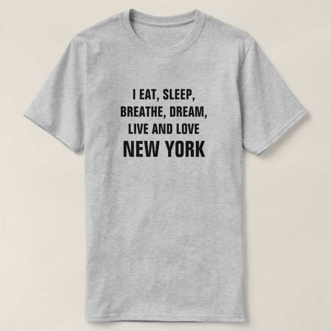 Live and Love New York T-Shirt (Design Front)