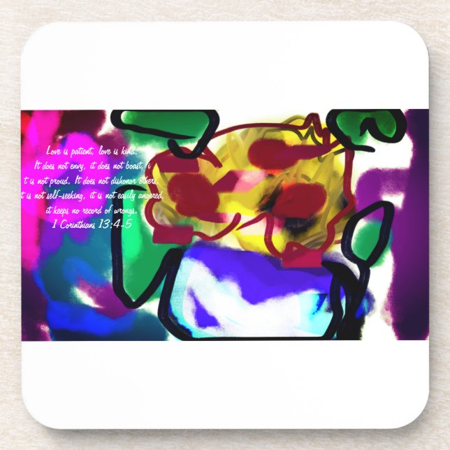 live and love sunflowers  coaster (Front)