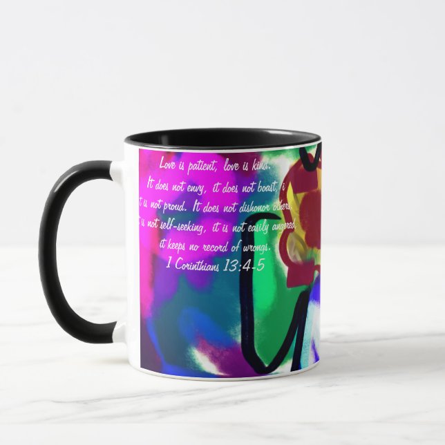 live and love sunflowers  mug (Left)