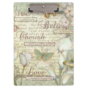 Live Believe Cherish Clipboard