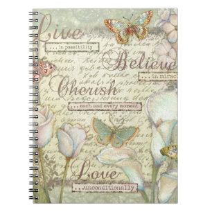 Live Believe Cherish Notebook