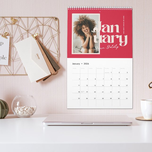 Live Bold | Modern Motivational Photo Calendar (Creator Uploaded)