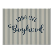 Live Boyhood  Print Boy Nursery Quote Kids Wall Ar