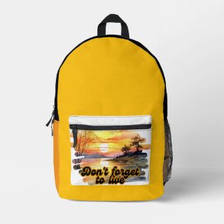 Live bug printed backpack