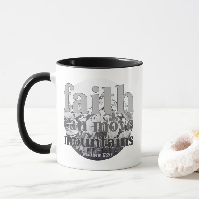 Live by faith mug (With Donut)