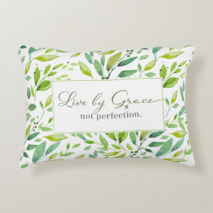 Live by Grace Not Perfection Decorative Cushion