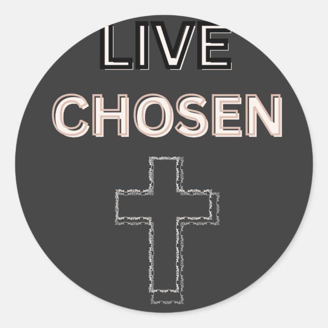 Live Chosen stickers (Front)