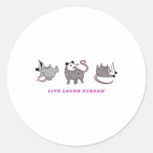 Live classic round sticker