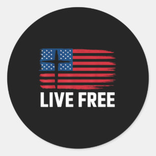 Live  classic round sticker