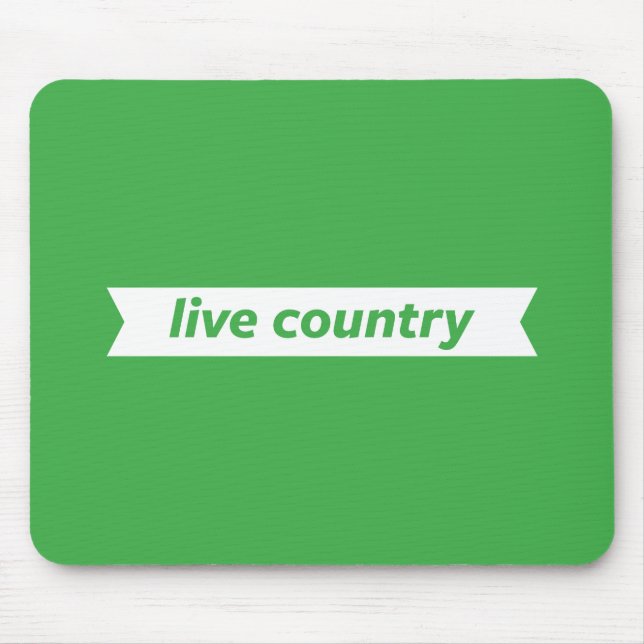 Live Country Mouse Pad (Front)