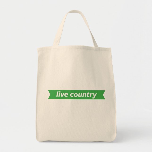 Live Country Tote Bag (Front)