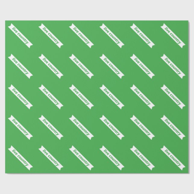 Live Country Wrapping Paper (Flat)