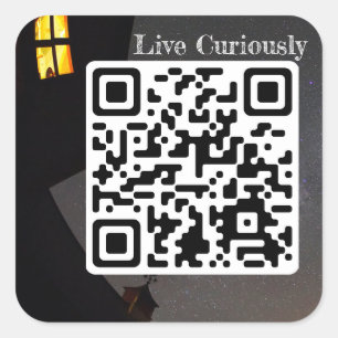 live curiously sticker