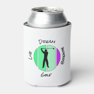Live, dream, breathe golf can cooler