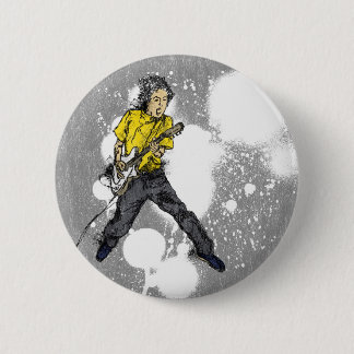 LIVE! Electric Guitar 6 Cm Round Badge