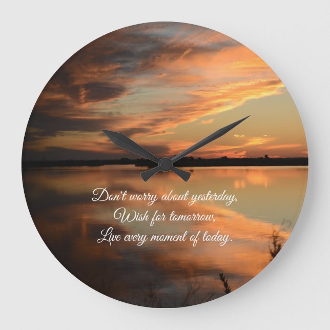 Live Every Moment Clock (Front)