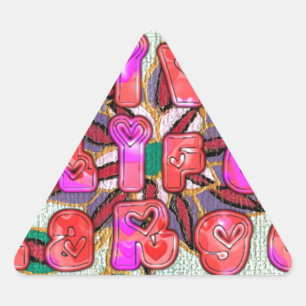 Live Experience Life Large Gifts Triangle Sticker