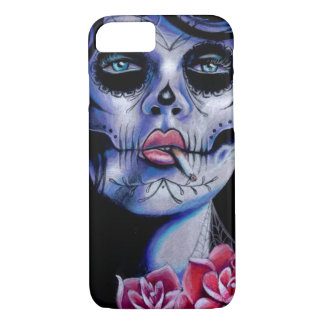 Live Fast Die Young Day of the Dead Portrait iPhone 8/7 Case